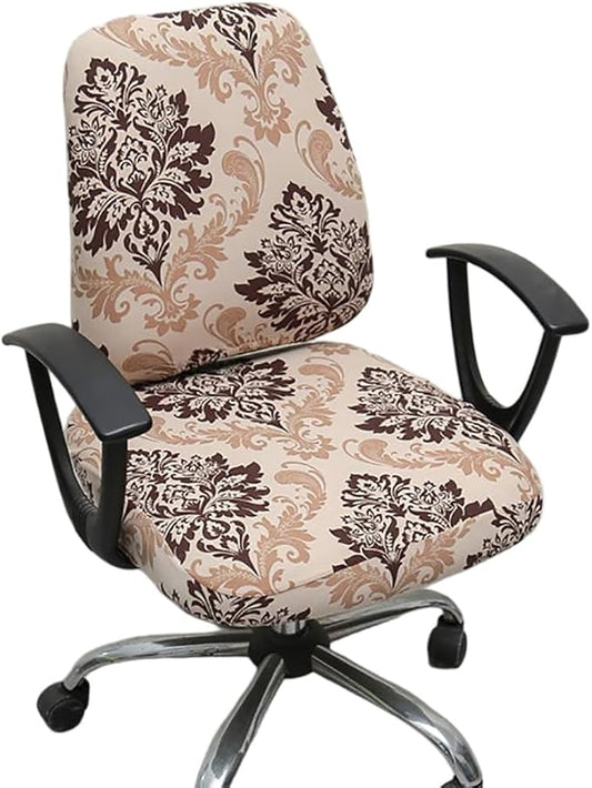 Melaluxe Computer Office Chair Cover - Protective & Stretchable Universal Chair Covers Stretch Rotating Chair Slipcover