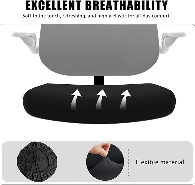 DHXYZZB Stretch Universal Chair Seat Cover - Office Chair Slipcover, Washable Chair Cushion Protector for Dining, Office, Home, Fits Most Chairs