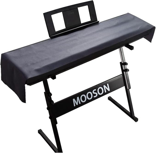 Keyboard Piano Cover, Digital Piano Dust Cover, Light Luxury Soft and Premium Surface, Thickening Electronic Organ Covering Keyboard Update Encasement (Black)