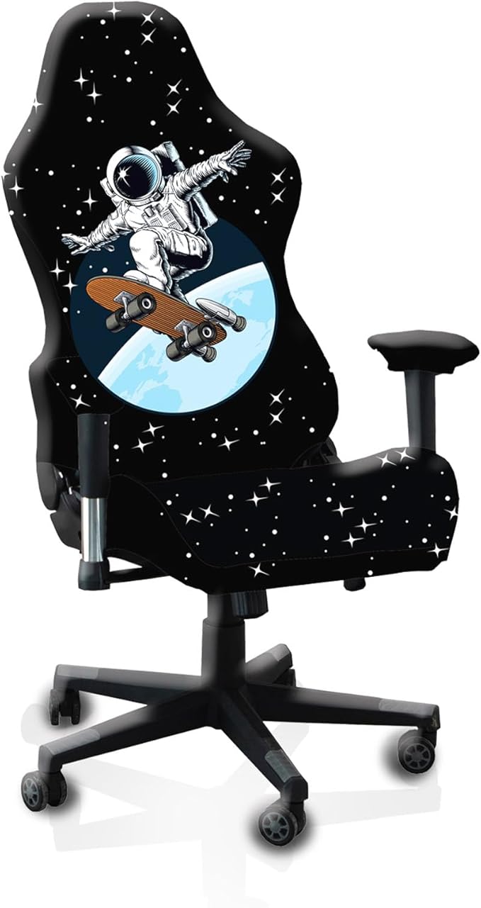 Gaming Chair Covers Slipcovers, 3D Printing Stretchable Elastic Computer Reclining Gaming Chair Seat Cover with Armrest Cover (No Chairs)(G)
