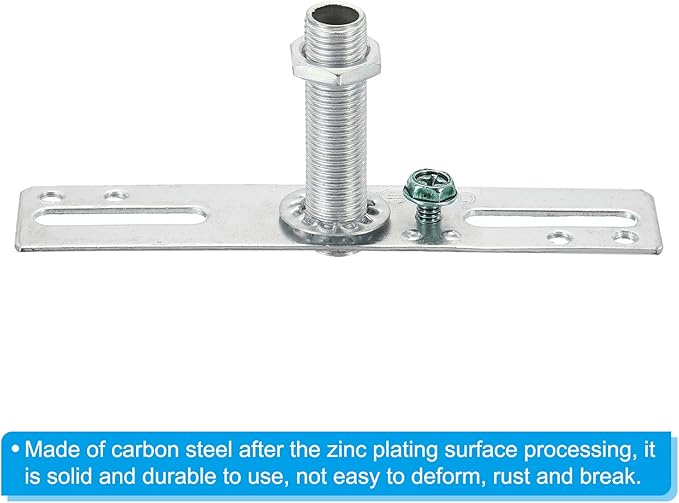 PATIKIL 4" Ceiling Light Plate Kit, 3 Pack Light Crossbar Mounting Bracket Universal Lamp Fixture Hardware Set for Chandelier Wall Light, Silver