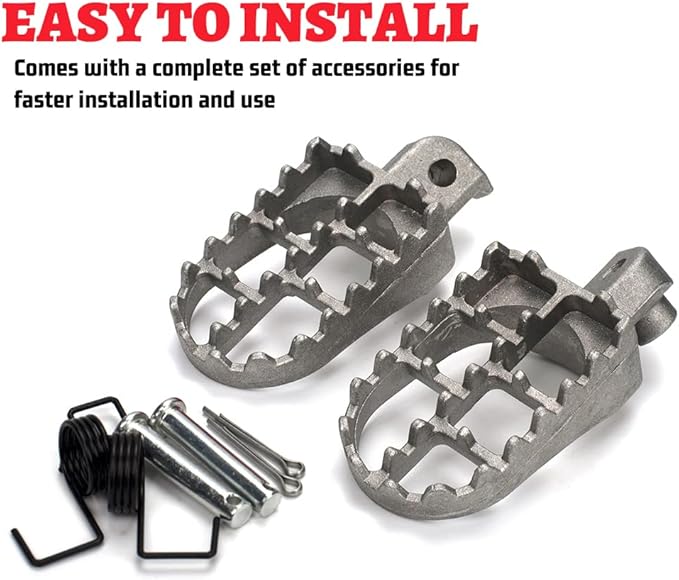 XINGWU Dirt Bike Footrest,Aluminium Footpegs Pedals,for XR50R PW50 CRF70 TW200 KLX110 CRF50 50cc 70cc 90cc 110cc 125cc TaoTao Motorcycle Part