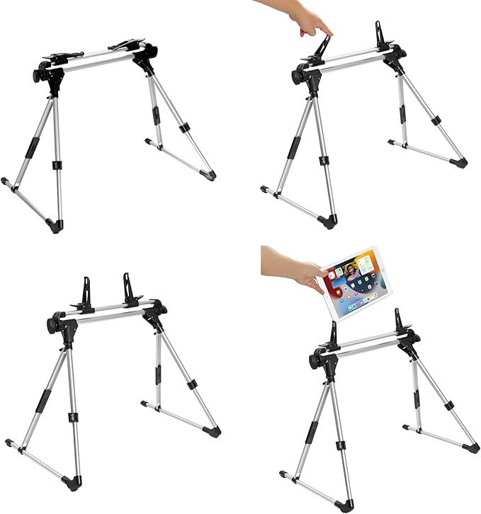 Multi-Function Adjustable Tablets & Mobile Phones Stand Holder for Bed, Sofa, Desk,Tatami, Car, Beach, Especially for Bedridden Users