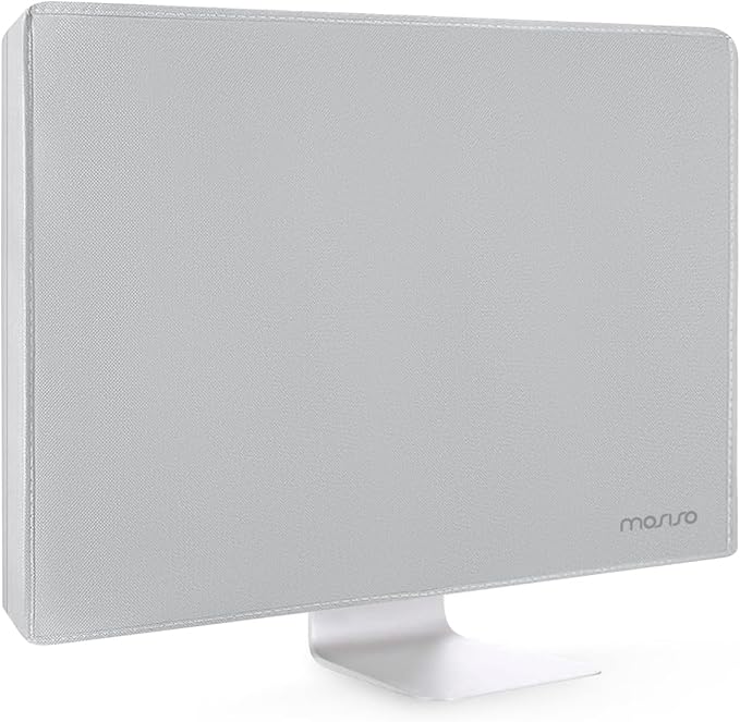 MOSISO Monitor Dust Cover 26, 27, 28, 29 inch Anti-Static Dustproof LCD/LED/HD Panel Case Computer Screen Protective Sleeve Compatible with iMac 27 inch, 26-29 inch PC, Desktop and TV, Gray