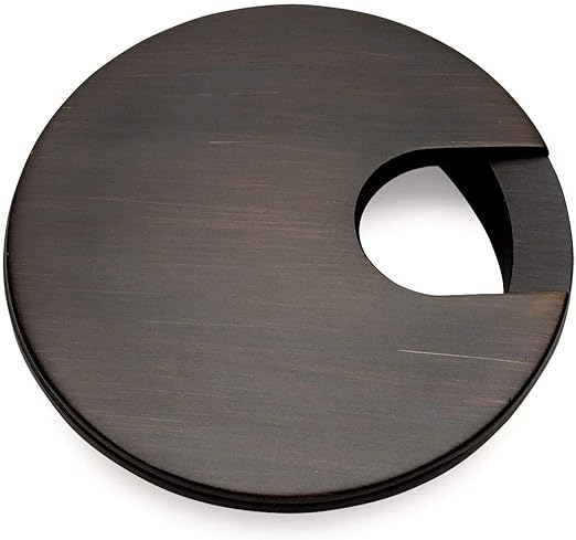 5 Pack - Cosmas 50203ORB Oil Rubbed Bronze 2-1/2" Two Piece Zinc (Metal) Desk Grommet - 3" Overall Diameter
