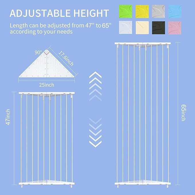 Stuffed Animal Storage Corner - Large Stuffed Animal Holder with Length Adjustable - Plush Storage Hanging Stuffed Animal Net for Wall(Yellow)