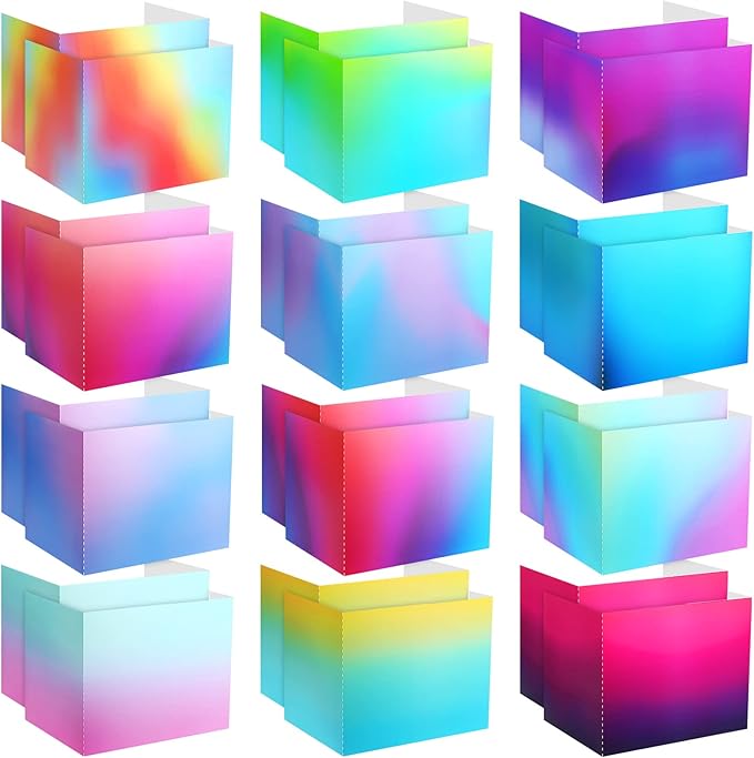 SATINIOR 24 Pcs Privacy Folders for Students, Desk Dividers for Classroom Testing, Student Privacy Boards Classroom Must Have, 12 Colors Study Panel for School Teacher Supplies(Bright Style)