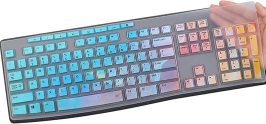 Keyboard Cover for Logitech MK295 MK275 MK270 Wireless Keyboard Cover, Logitech K200 K260 K270 MK200 MK260 K270 K275 K295 Keyboard Skin Protector-Colorful