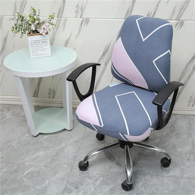 Melaluxe Computer Office Chair Cover - Protective & Stretchable Universal Chair Covers Stretch Rotating Chair Slipcover