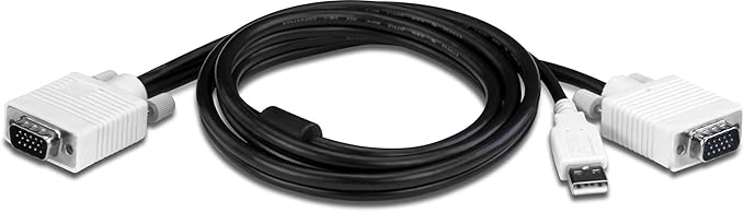 TRENDnet 2-Port USB KVM Switch Kit with Audio, TK-209K, Control Up to 2 Computers, Windows, Linux, Mac OS Compliant, 2048 x 1536 VGA Resolution, NDAA & TAA Compliant, KVM Cables Included, Black