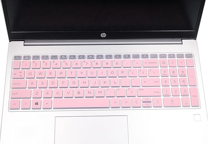 Keyboard Skin Compatible for 15.6" HP Laptop 15-fc 15-fd 15t-fd 15z-fc Series, HP Pavilion 15 15-eg/eh/er 15t-eg200/eg300 15z-eh300 Series, HP Pavilion 17z 17z-cp000 17z-ca200 17-cn 17-cp Series (Pink