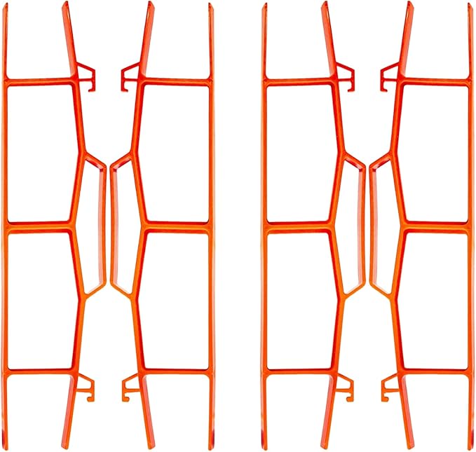 17.5" Plastic Cord Wrap Organizer – 4 Pack Orange Cable Organizer with Handle for Extension Cords, Ropes & Hoses