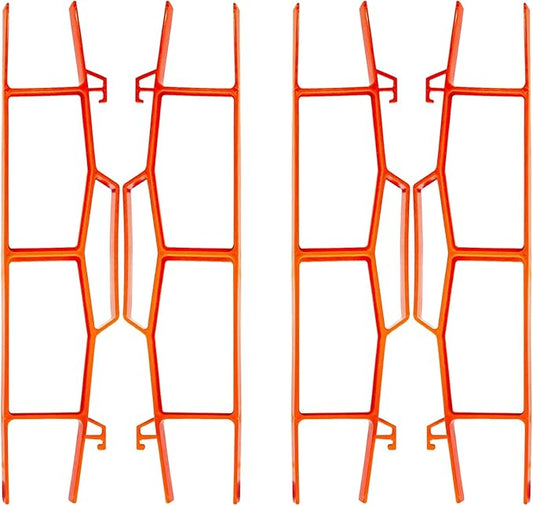 17.5" Plastic Cord Wrap Organizer – 4 Pack Orange Cable Organizer with Handle for Extension Cords, Ropes & Hoses