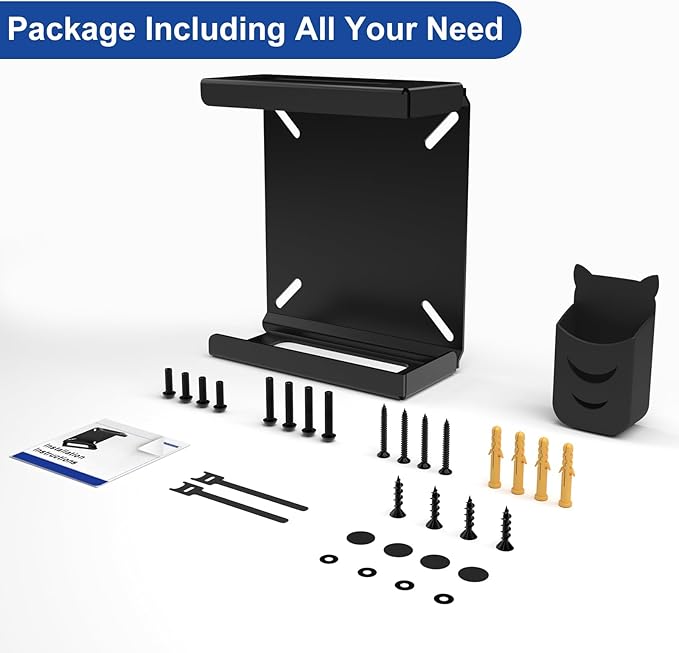 Mini PC Mount Compatible with Beelink Mini PC Vesa Mount/Wall Mount/Under Desk, for S12 Pro, Mini S13, SER6 Pro/SER3/SER9, SEi12/EQ13 and More, with Holder