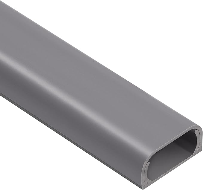 153in Cord Hider Wall, Wire Hiders for 3 Cords, Paintable Cable Cover for 2 Thick Extension Cables, Wire Concealer to Hide Cords Wall Mounted TV, 9X L17in X W0.95in X 0.47in, Grey