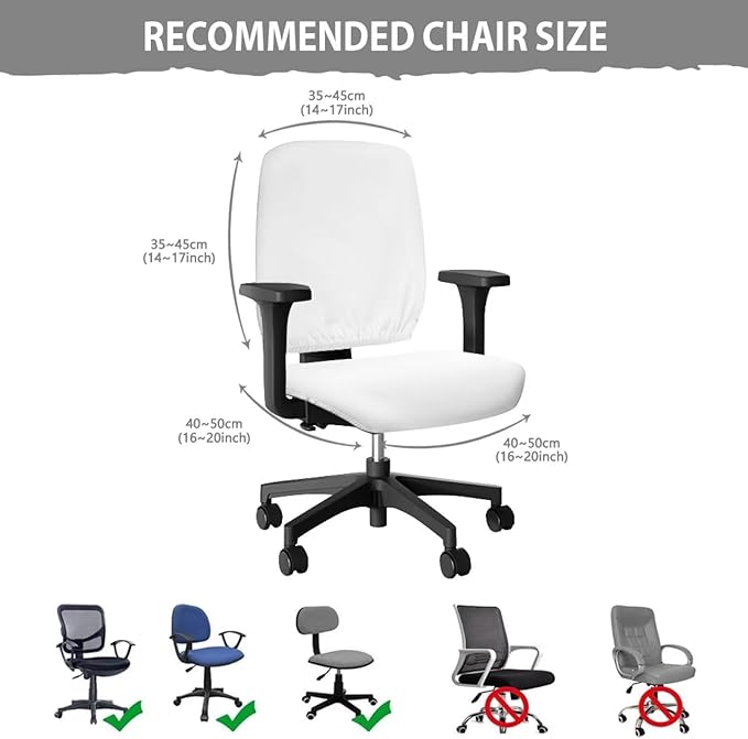 Western Cowboy Horse Office Chair Covers Washable Computer Office Chair Seat Cover 2 Piece Office Chair Slipcovers Protector Desk Accessories Dorm Computer Rotating Chair Slipcover