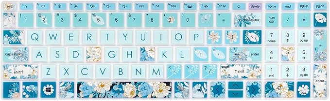 Silicone Keyboard Cover for 15.6 HP Laptop 15-fc 15-fd 15t-fd 15z-fc/HP Pavilion 15-eg 15t-eg 15-eh 15-er, 17z-ca 17-cn 17-cp 17z-cp Model Series,Peony