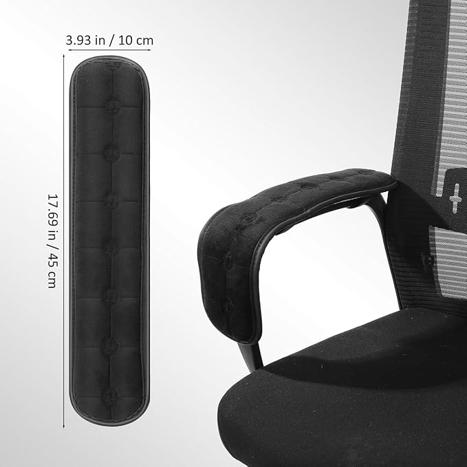 Garneck Chair Armrest Pad Office Gaming Chair Armrest Cushion Pillow Cover Support for Elbow Forearms