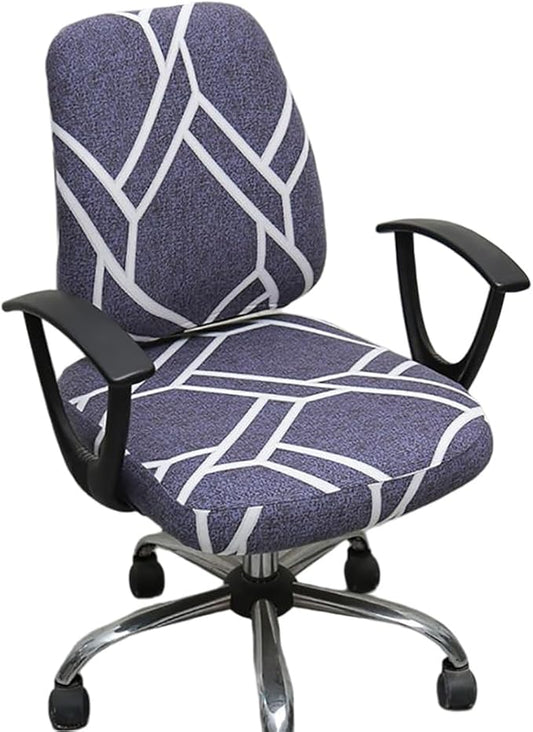 Melaluxe Computer Office Chair Cover - Protective & Stretchable Universal Chair Covers Stretch Rotating Chair Slipcover