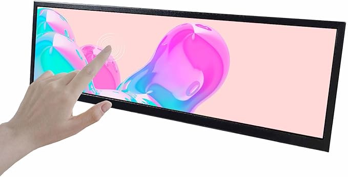 VSDISPLAY 14.5 Inch Android 11 Touchscreen Monitor 2560x720 Stretched Bar LCD Display Support USB Autocopy Autoplay Video Image Audio