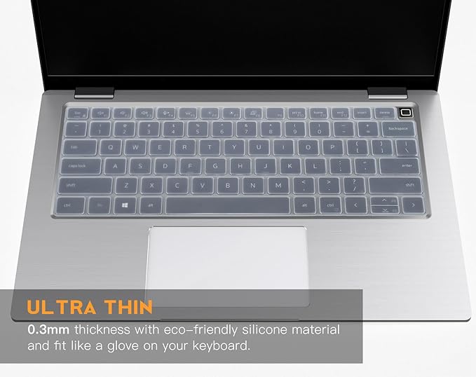 Keyboard Cover for Dell Latitude 5420 5430 5440 5450 3440 3450 14", Latitude 7420 7430 7440 7450 14 /Latitude 9510 9520 7520 15.6/14" Latitude 9420 9430 Protector Skin, Clear