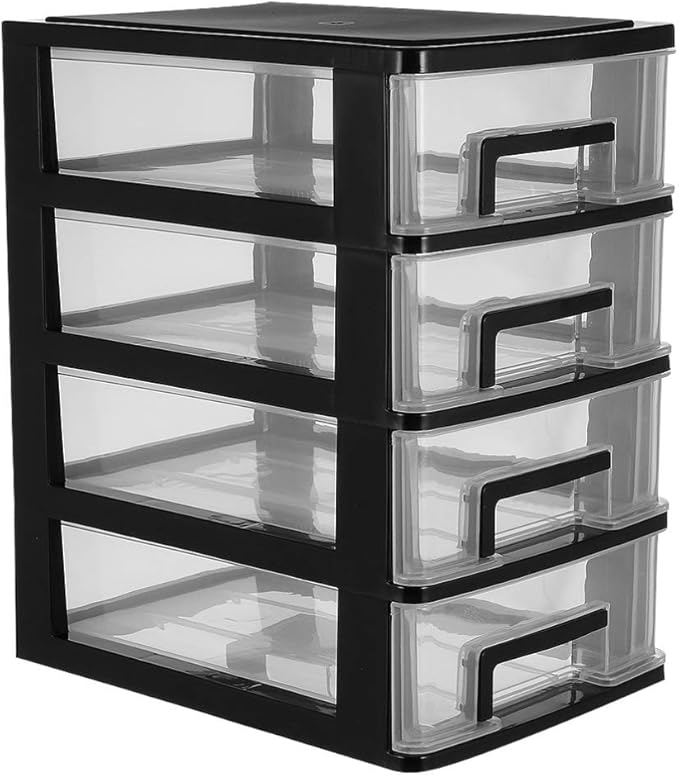 desktop storage drawers stackable plastic drawer unit shelf unit for office bedroom