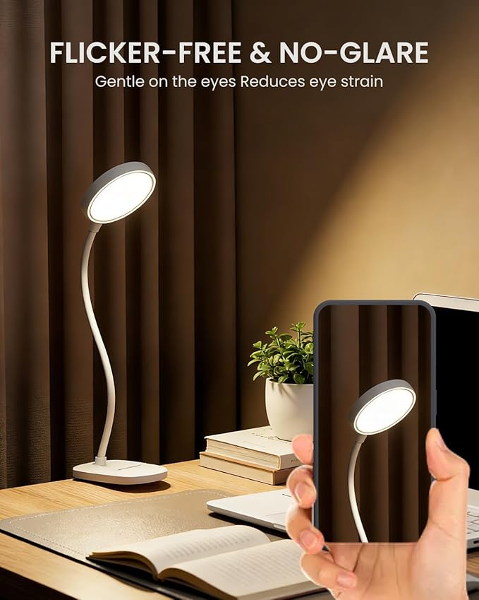 Red Light for Sleep Book Lights for Reading at Night, 630nm Eye Care Headboard Clip on Lamp, Rechargeable Bed Lights for Reading, Bendy Desk Clamp Light for Kid Adult, 2 Color