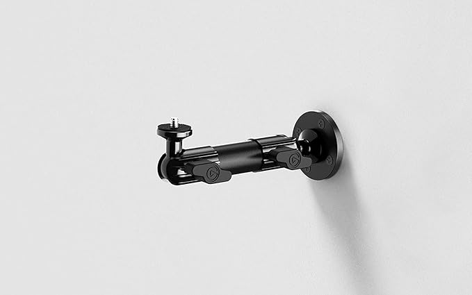 Elgato Wall Mount – Sturdy Horizontal Articulated Arm with 1/4 inch Thread for Easy Mounting and Adjusting of Lights, Cameras, and Microphones, Perfect for Streaming, Videoconferencing, Studios