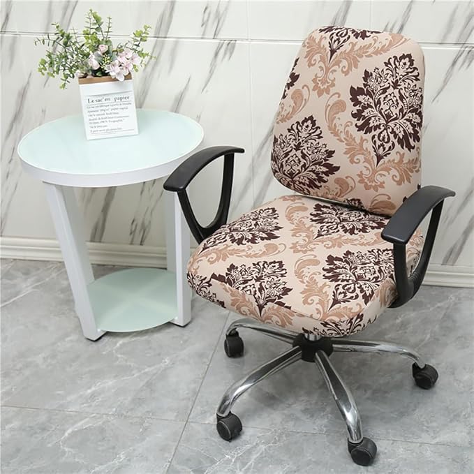 Melaluxe Computer Office Chair Cover - Protective & Stretchable Universal Chair Covers Stretch Rotating Chair Slipcover
