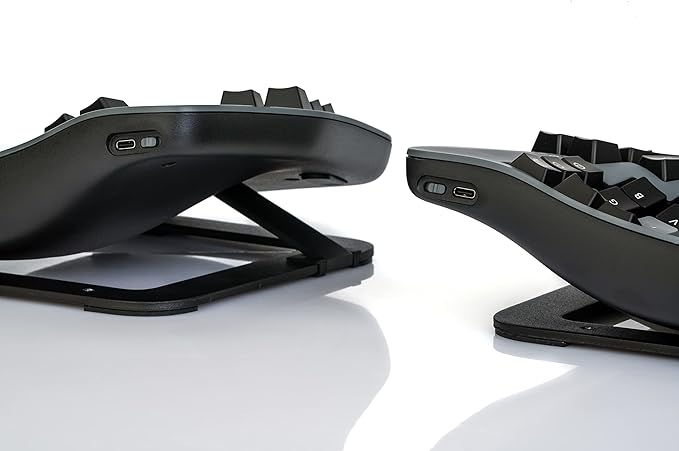 Kinesis Advantage360 Professional Split Ergonomic Keyboard - Bluetooth | Mechanical Switches | Fully Programmable Open Source | Contoured Shape | Adjustable Tenting | Backlit