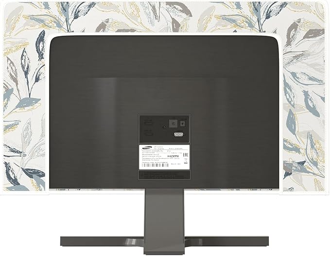 Bohemian Floral Waterproof Screen TV Covers 70 Inch Artistical Boho Botanical Decorative Dust-Proof Television Covers for Desktop PC Protector Full Body Cover for TV Screen