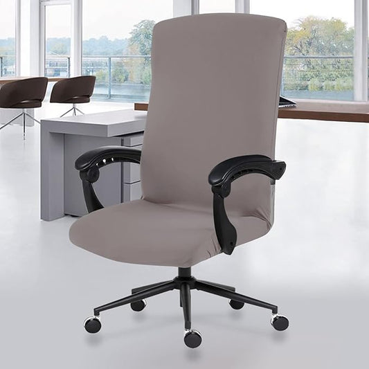 DIVA EN CAMINO DEC Universal Stretch Office Chair Cover with Durable Zipper, Soft Slipcover for Desk or High Back Chair