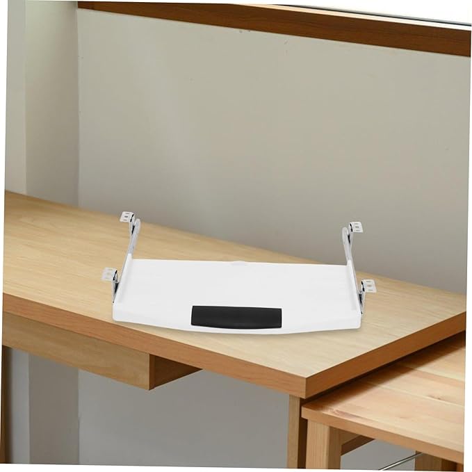 Homoyoyo Slide Out Platform with Pen Holder for Efficient Workspace Organization Material for Home and Office Use