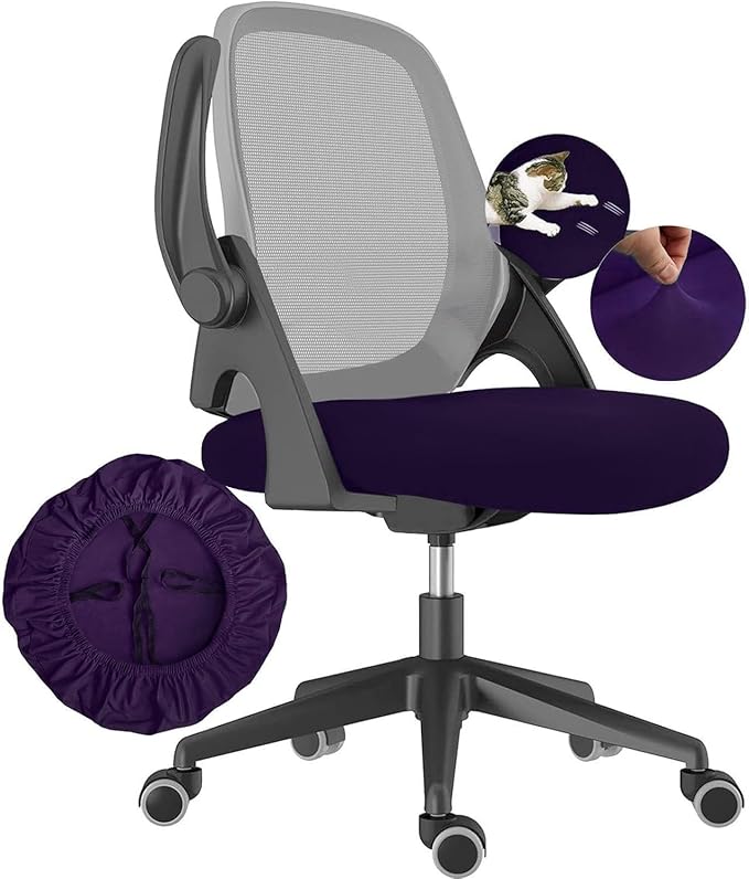 DHXYZZB Stretch Universal Chair Seat Cover - Office Chair Slipcover, Washable Chair Cushion Protector for Dining, Office, Home, Fits Most Chairs