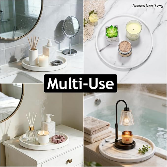 Waterproof Mat for Under Mini Humidifier, Round Humidifier Tray With Raised Edge for Spill of Mini Humidifier, Protects Carpet & Floors for Under Humidifier (Silicone, 10 INCH)
