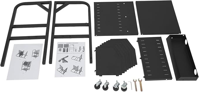 10 Device Open Charging and Storage Rack Laptop Charging Station for Classroom, Offices, and Libraries