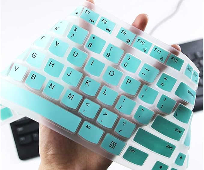 Ultra Thin Silicone Keyboard Protective Skin Cover Compatible with Lenovo 510 Wireless Keyboard GX30N81775 4X30M39458 KBRFBU71 EKB-536A SK-8823 ALO730S KU-1601 ALO510/520 (Mint)