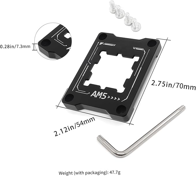 AM5 Motherboard CPU Holder Anti-Bending Contact Safety Fixed Frame for A620A‌ A620‌ X670E‌ B650E‌ B650‌ B840‌ B850‌ X870‌ X870E‌ CPU Cooler