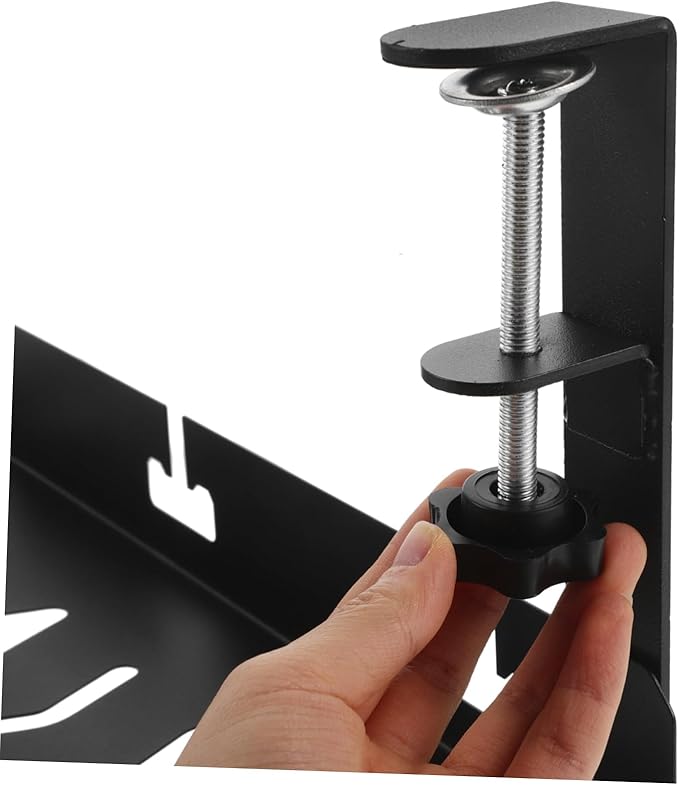 OSALADI Desk Tray No Drill Installation for Tidy Workspace Heat Dissipation Design for Cables Multifunctional Organizer for Home Office
