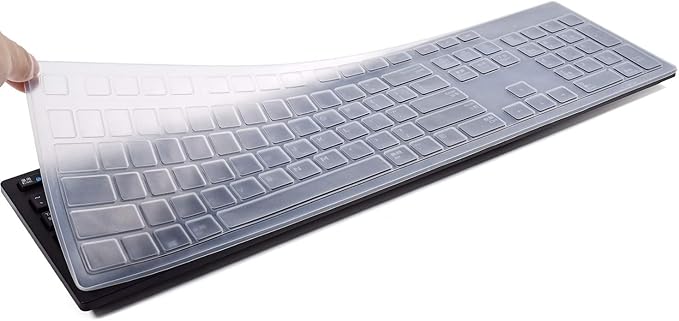 Dell Keyboard Cover Skins - Compatible with Dell KB216 Wired Keyboard & Optiplex 5250/3050/3240/5460/7450/7050 & Inspiron AIO 3475/3670/3477 Desktops
