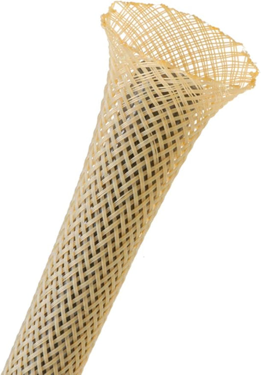 3/8" PET Expandable Braided Sleeving - Color: Beige - Length: 10FT