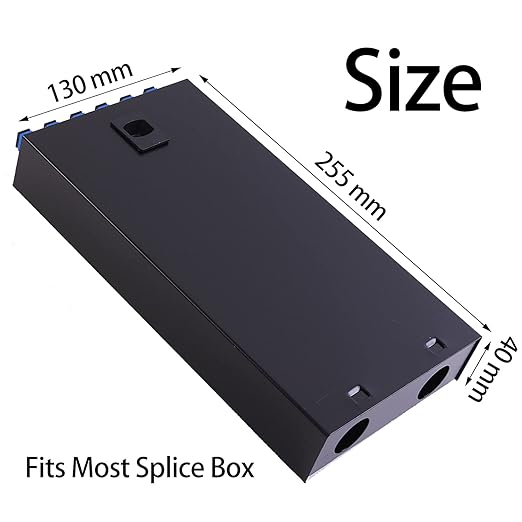 SC SM 6Port Box +Cables Wall Mount Fiber Enclosure with Splicing Module and Loaded 6 Port SC-UPC Singlemode LGX Panel