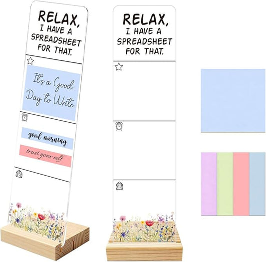Sticky Notes Monitor Memo Board I Have A Spreadsheet for that Funny Office Quote Message Board Portable Sticky Note Holder with 200 Sheets Sticky Notes Humorous Desk Decor and Gift