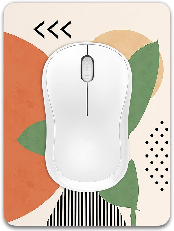 Dapesuom Small Mouse Pad, 6 x 8 Inch Thick Rubber Premium-Textured Non-Slip Portable & Washable Mini Mouse Mat for Women Men Wireless Laptops Keyboard Tray Gaming Office Travel, Abstract Painting