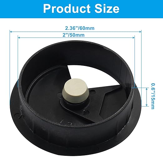Bivethoi 4pcs 2 inch Desk Wire Cord Cable Grommets Hole Cover for Office PC Desk Cable Cord Organizer Plastic Cover Black