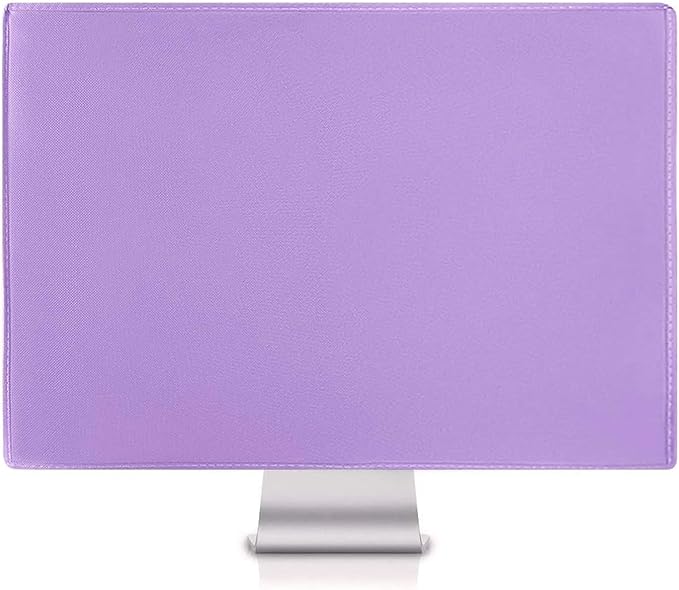 MOSISO Monitor Dust Cover 22, 23, 24, 25 inch Anti-Static Dustproof LCD/LED/HD Panel Case Computer Screen Protective Sleeve Compatible with iMac 24 inch, 22-25 inch PC, Desktop and TV, Purple