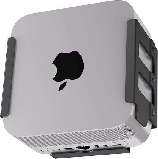 IFCASE Heat Dissipation Design Anti-Scratch Inner Aluminum Under Desk, Wall, Vesa Mount for Mac Studio M4 M3 M2 M1 Max/Ultra (Black)
