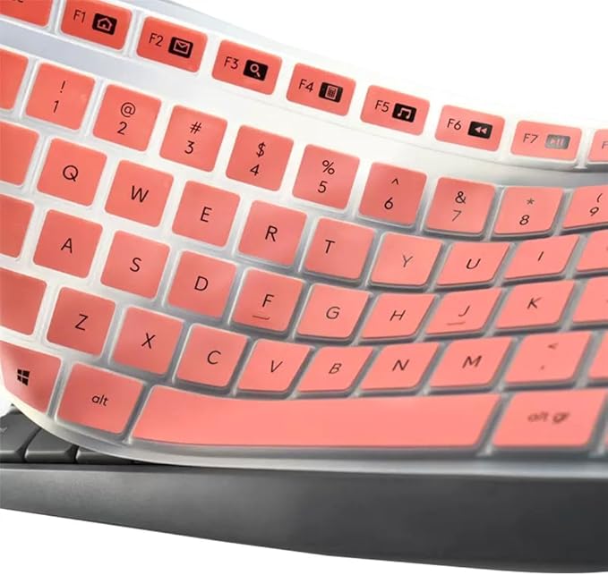 Silicone Keyboard Skin Cover Compatible for Logitech MK235 K375S Wireless Keyboard, Logitech MK235 K375S Keyboard Protector - Pink