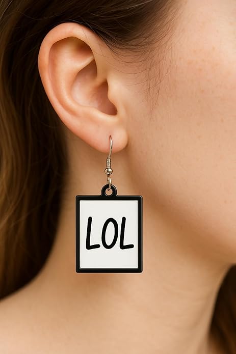 Writable Message Board Earrings for Women, Cute DIY Whiteboard Drop with Marker, Custom Funny Note Jewelry for Daily Inspiration and Gifts