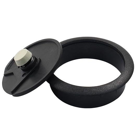 Bivethoi 4pcs 2 inch Desk Wire Cord Cable Grommets Hole Cover for Office PC Desk Cable Cord Organizer Plastic Cover Black